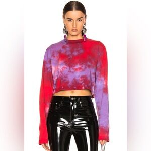 Revolve Cherry & Lavender Crop Top